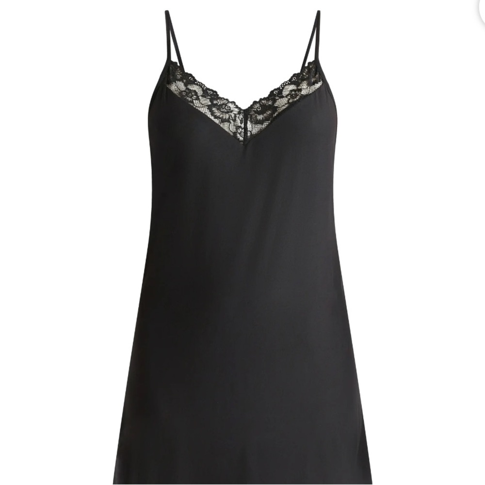 Joyspun Women’s Dreamy Soft Collection Lace Trim Knit Chemise